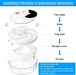 Electric Fly Trap, Fly Trap Pest Device Insect Catcher Automatic Flycatcher Fly Trap Pest Reject Control Catcher Insect Repellents Tools