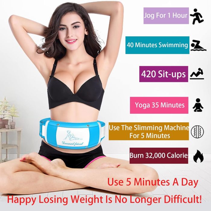 Electric Slimming Belt with Muscle Stimulator for Weight Loss, Full Body Fat Melting Massager
