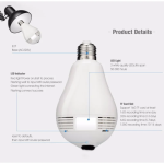 Wifi 360º Panoramic Security Light Bulb With Camera Surveillance Flasheye