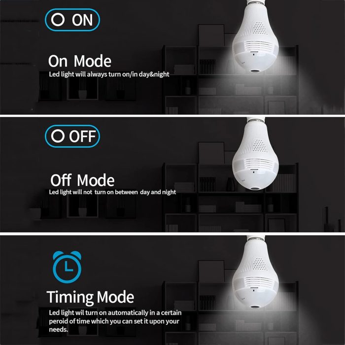 Wifi 360º Panoramic Security Light Bulb With Camera Surveillance Flasheye