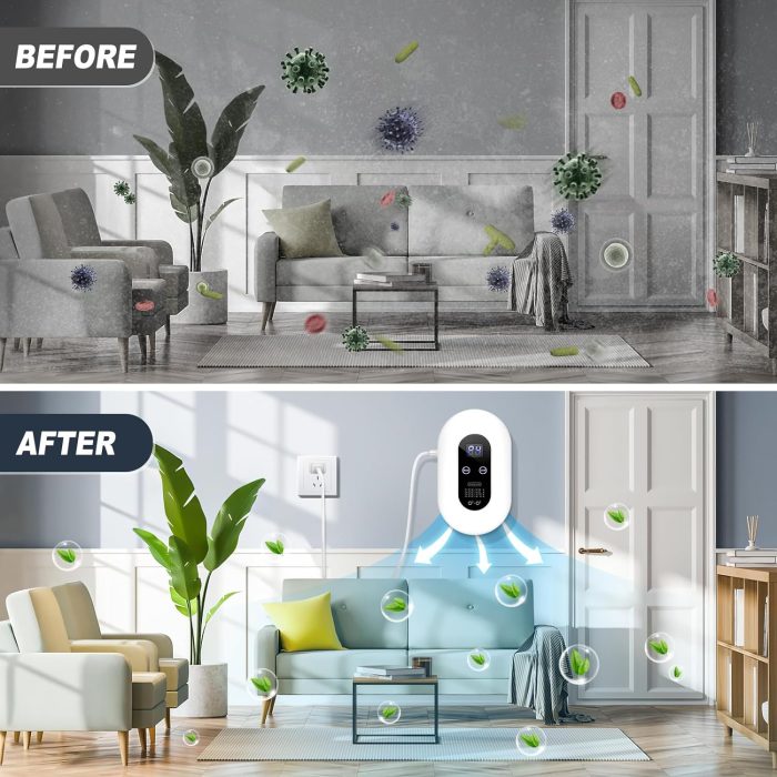 Mini High Output Ozone machine, Ozone Odor Eliminator for Strong Odor 99%, Ozone Generator Air Purifier Household Air Ionizer
