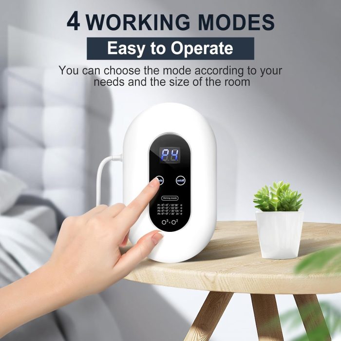 Mini High Output Ozone machine, Ozone Odor Eliminator for Strong Odor 99%, Ozone Generator Air Purifier Household Air Ionizer